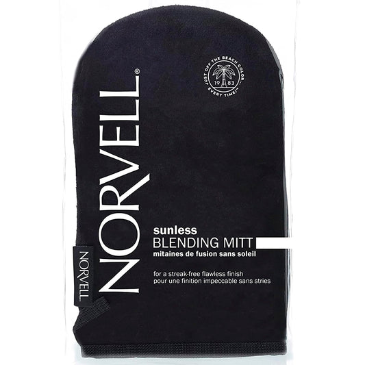 Norvell front view mitt showing shape and coverage for flawless application
