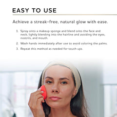 Norvell vanity lifestyle scene showing product in routine for everyday glow benefit