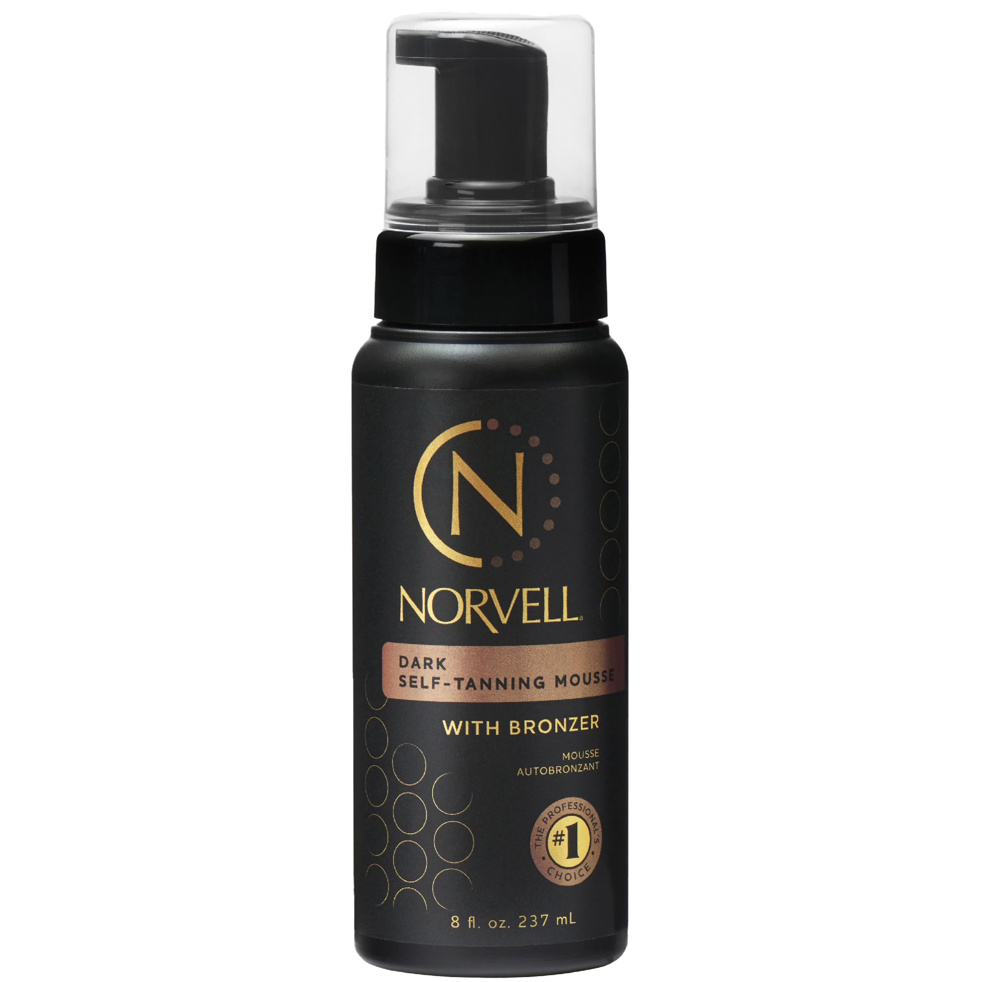 Norvell front packaging showing bottle and immediate visual bronzer benefit