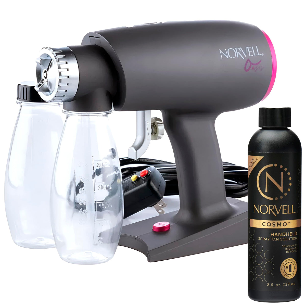 Norvell Oasis front view showing compact unit and ergonomic design for portability