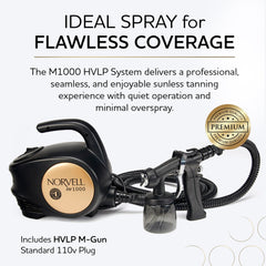 Norvell spray gun close-up highlighting ergonomic design for precise, even application