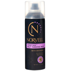 Norvell Venetian front packaging showing product and instant bronzing