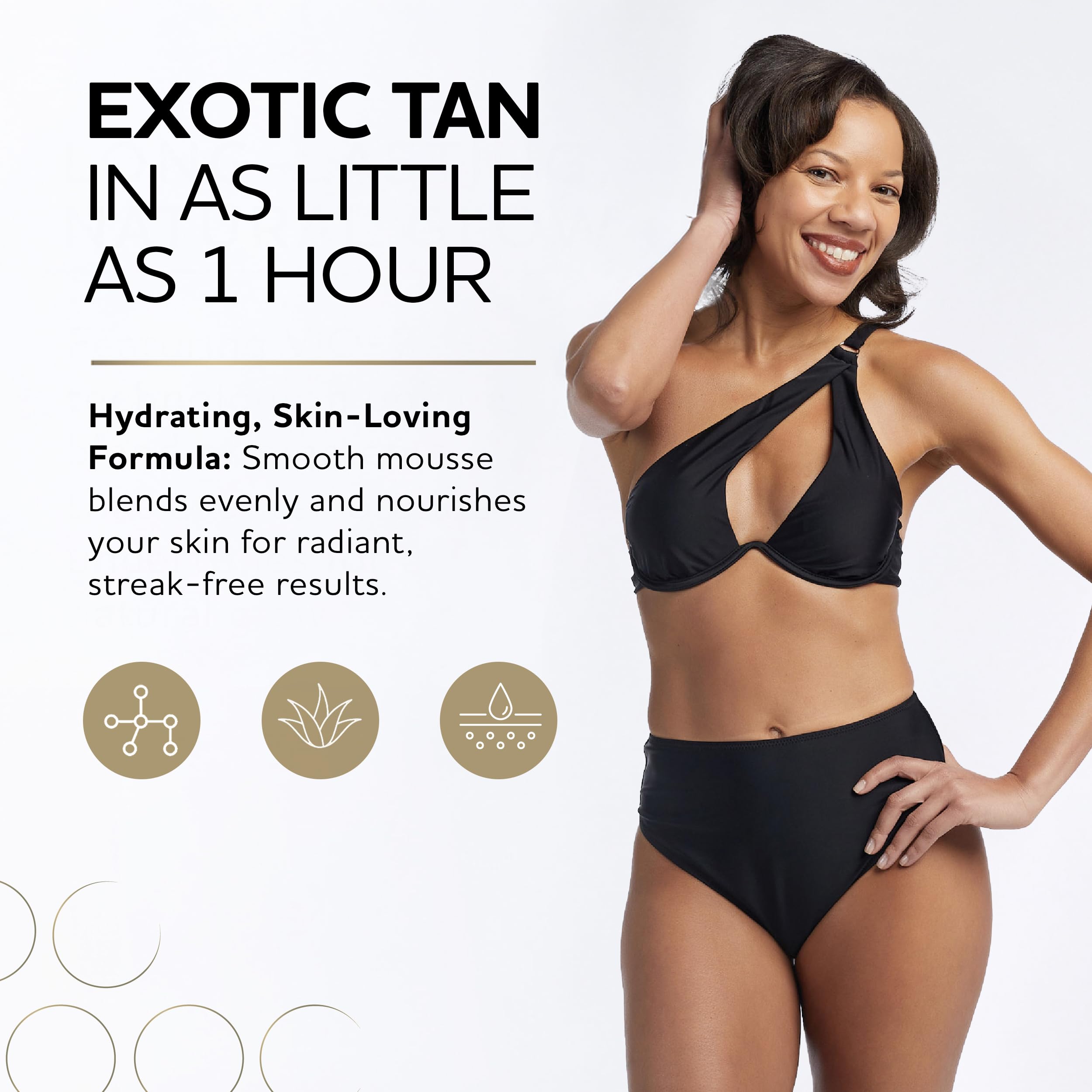 Norvell lifestyle bathroom routine showing quick at-home tan benefit