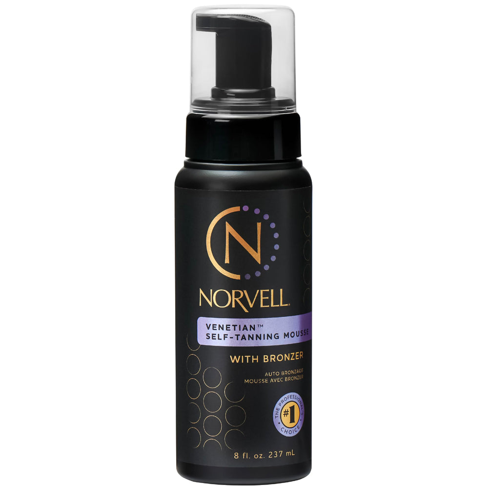 Norvell bottle front view showing packaging and easy-to-use pump