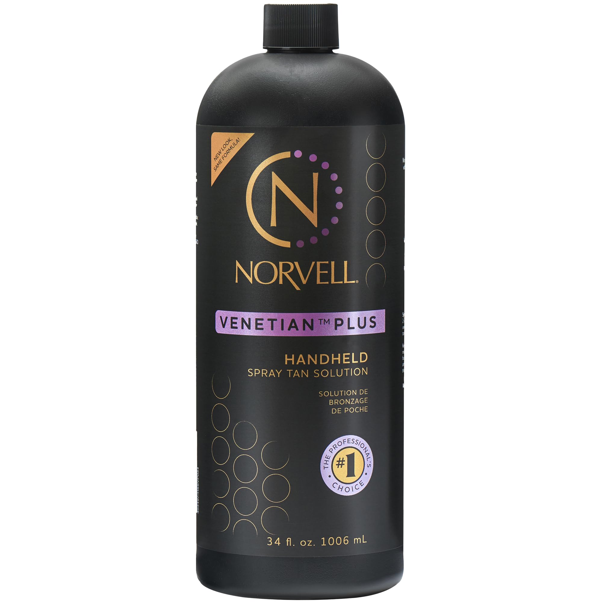 Norvell Venetian Plus front label showing product identity and benefits