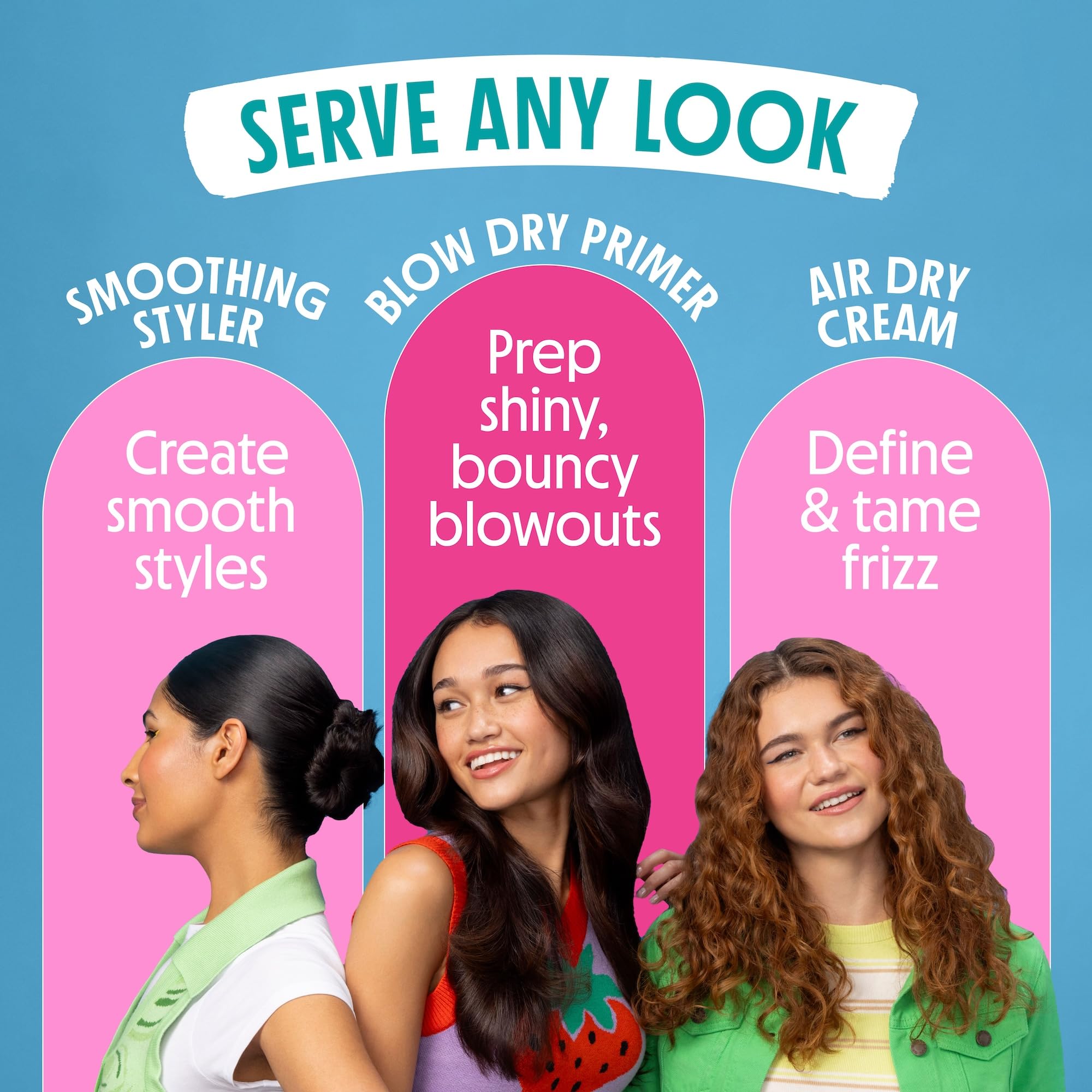 Not Your Mother's used during blow-dry for smoother, shinier hair benefit