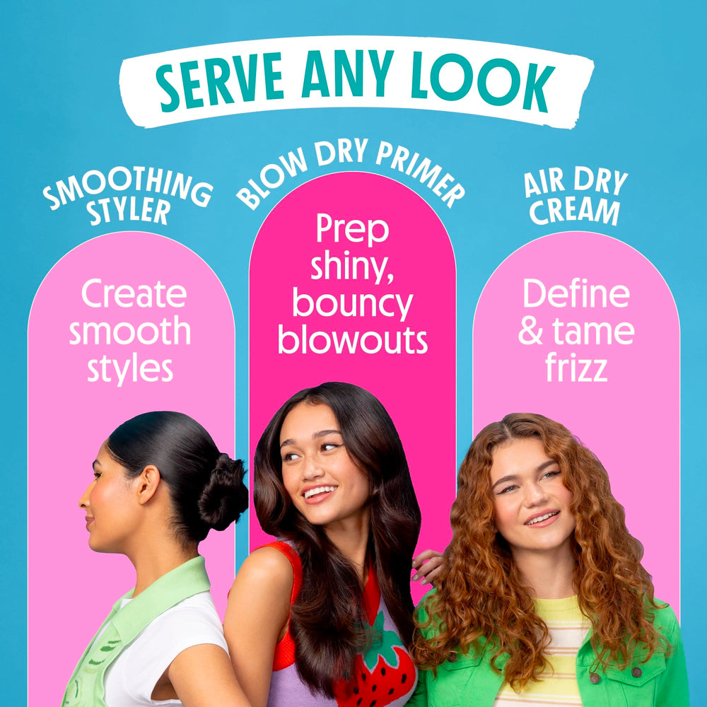 Not Your Mother's used during blow-dry for smoother, shinier hair benefit