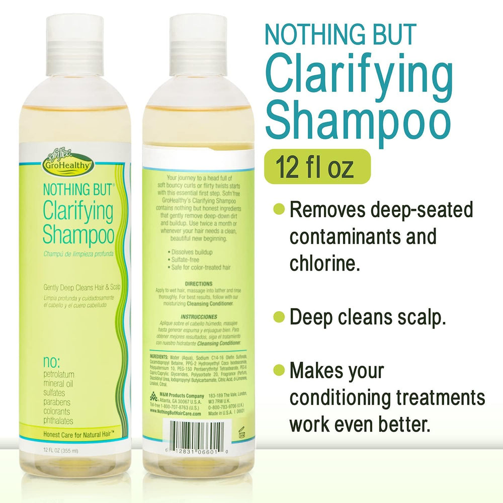 NOTHING BUT shampoo pump close-up highlighting easy dispensing and spill-free use benefit: convenient application