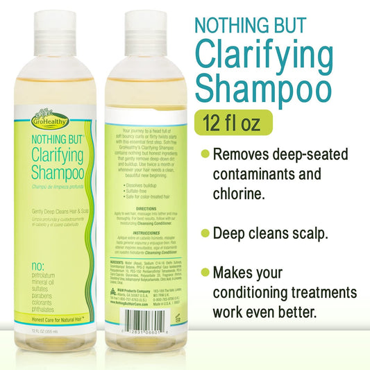 NOTHING BUT shampoo pump close-up highlighting easy dispensing and spill-free use benefit: convenient application