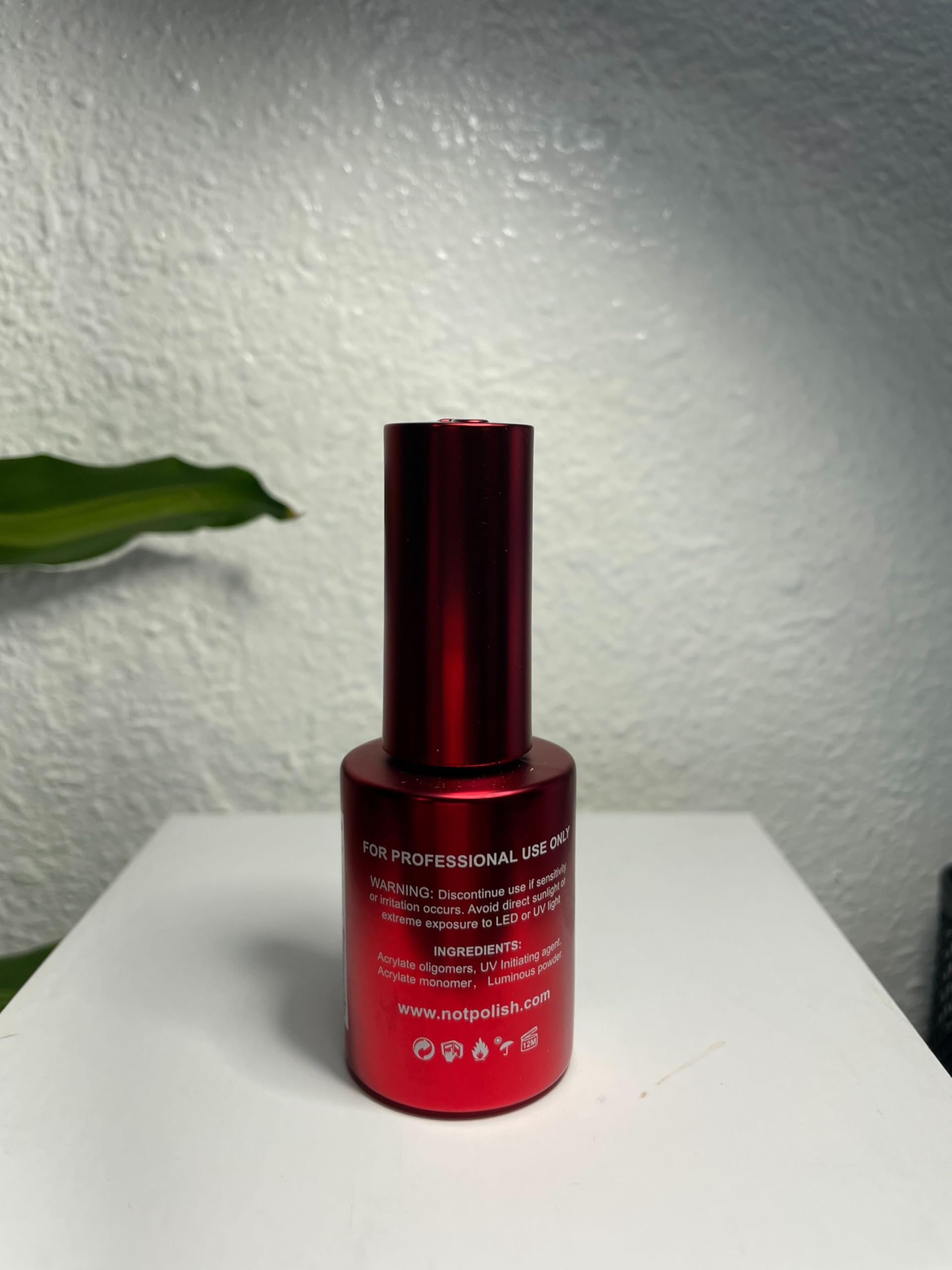 Notpolish swatch fan displaying coated nails and intensified glow effect