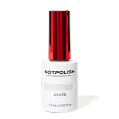 Notpolish bottle front packaging showing matte top coat and professional finish