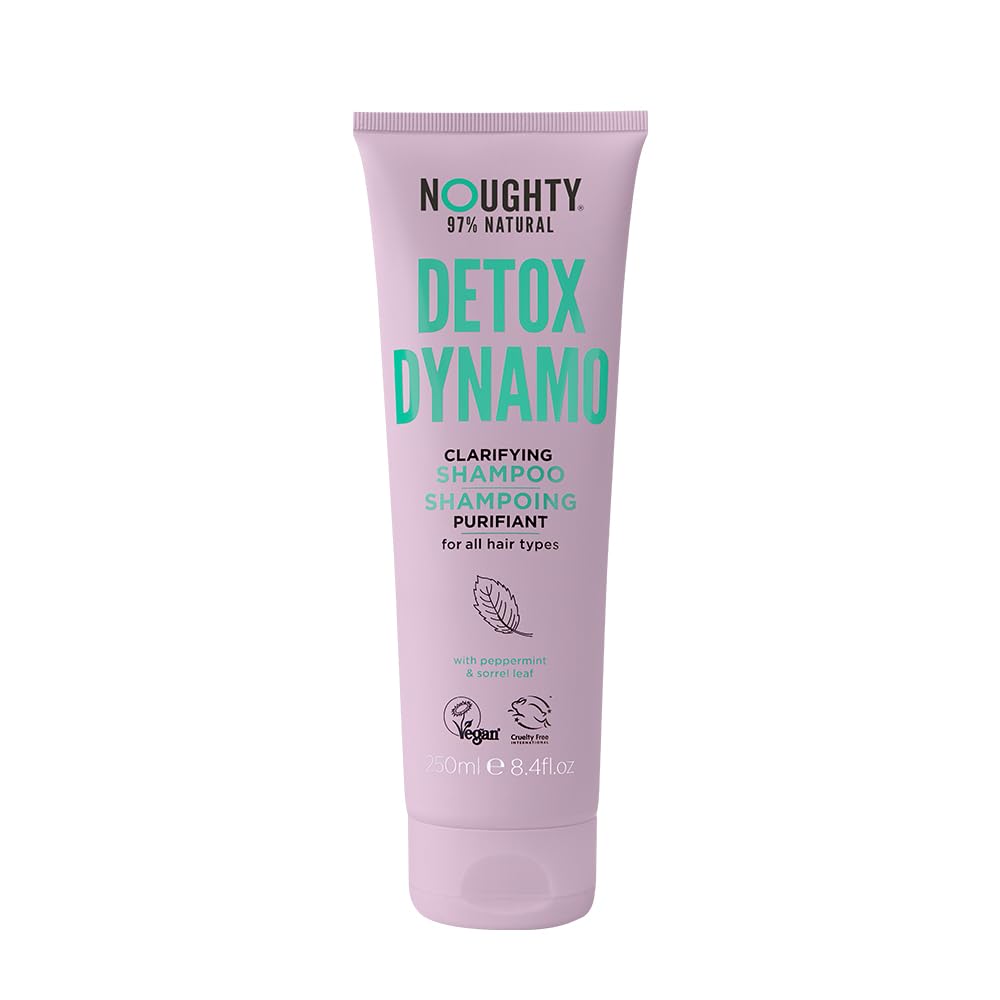 Noughty bottle front view showing label and clean-detox benefit
