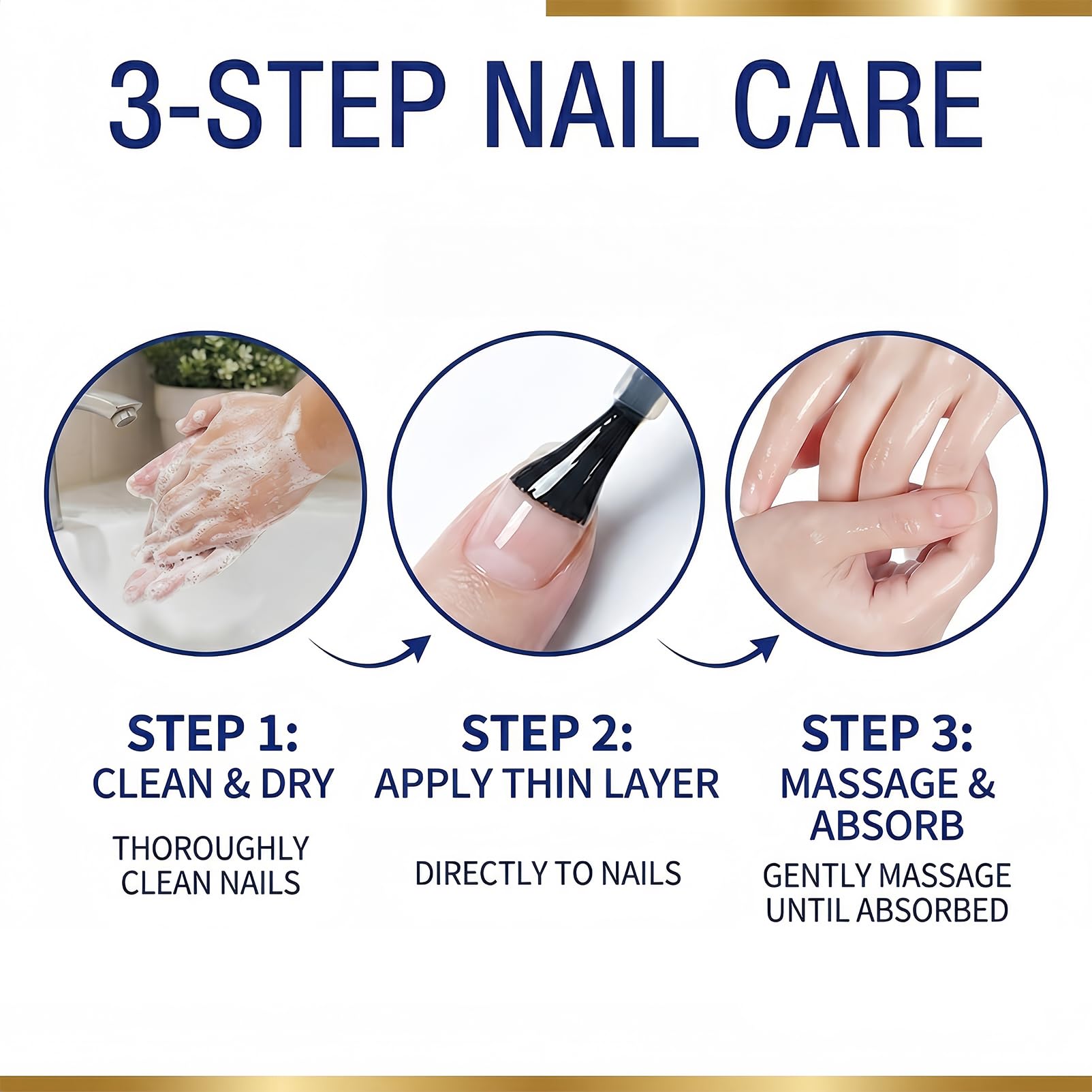 NovaCharm applying oil to cuticle showing easy massage-in care benefit
