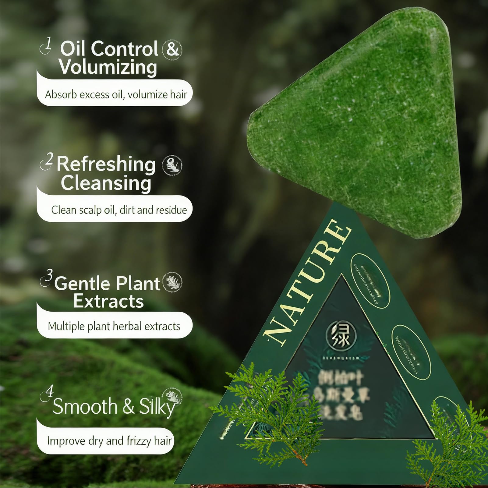 NovaCharm close-up of bar texture highlighting herbal formula benefits