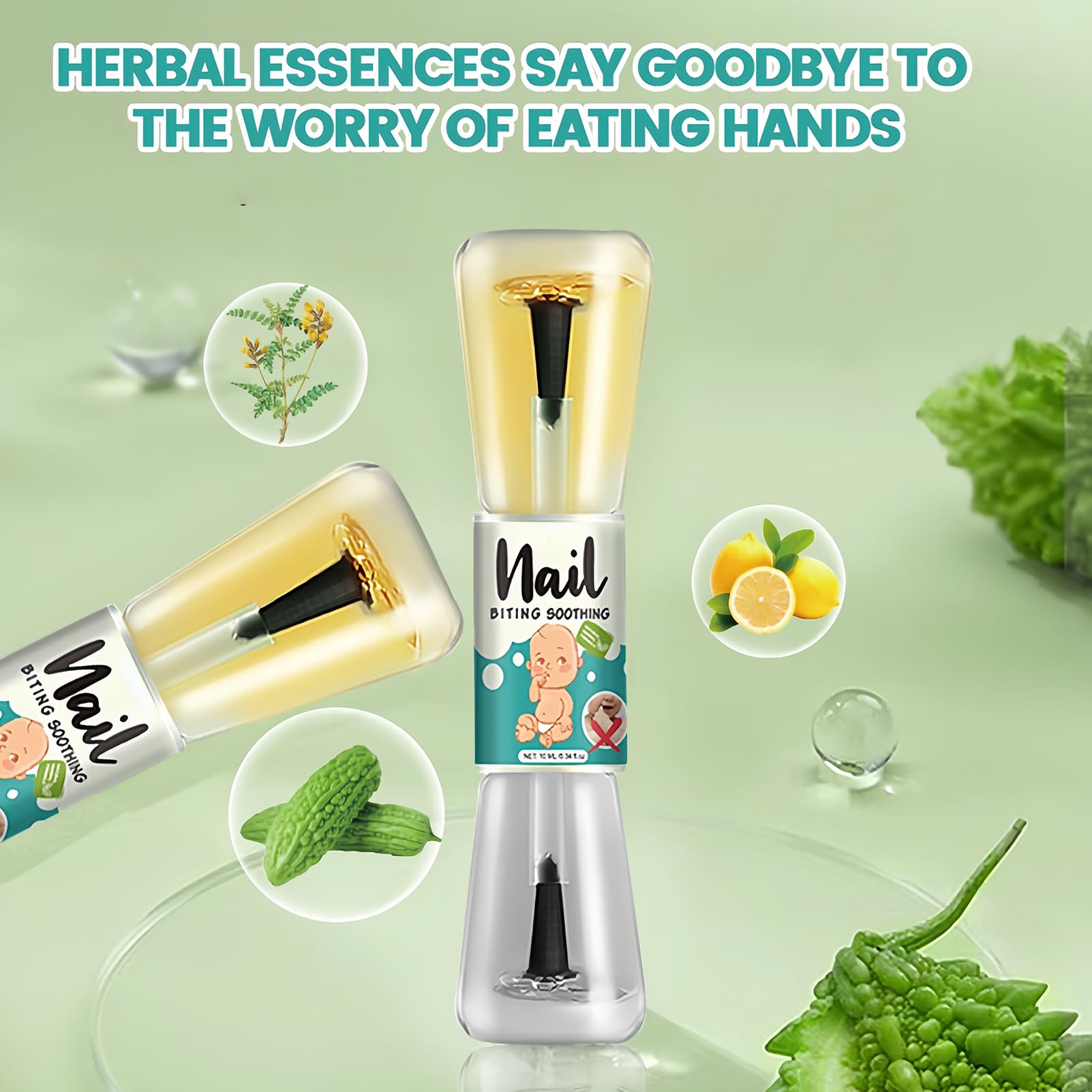 NovaCharm brush applying thin coat to nail for simple, mess-free use