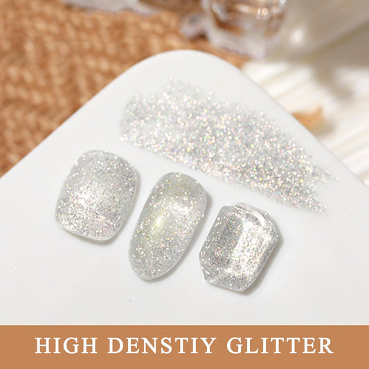 NovaCharm brush stroke on swatch showing smooth glide and even sparkle