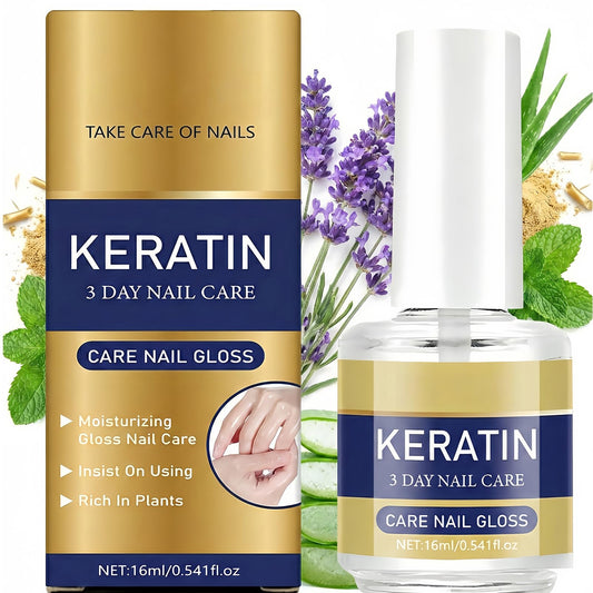 NovaCharm clear bottle front showing compact 16ML size and sleek design benefit