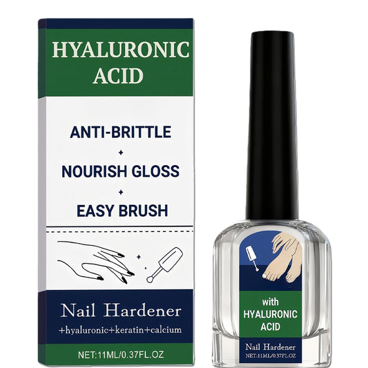 NovaCharm front bottle showing clear glossy nail treatment benefits