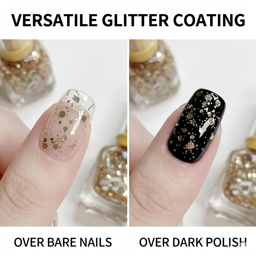NovaCharm glossy nails on model highlighting salon-quality shine benefit