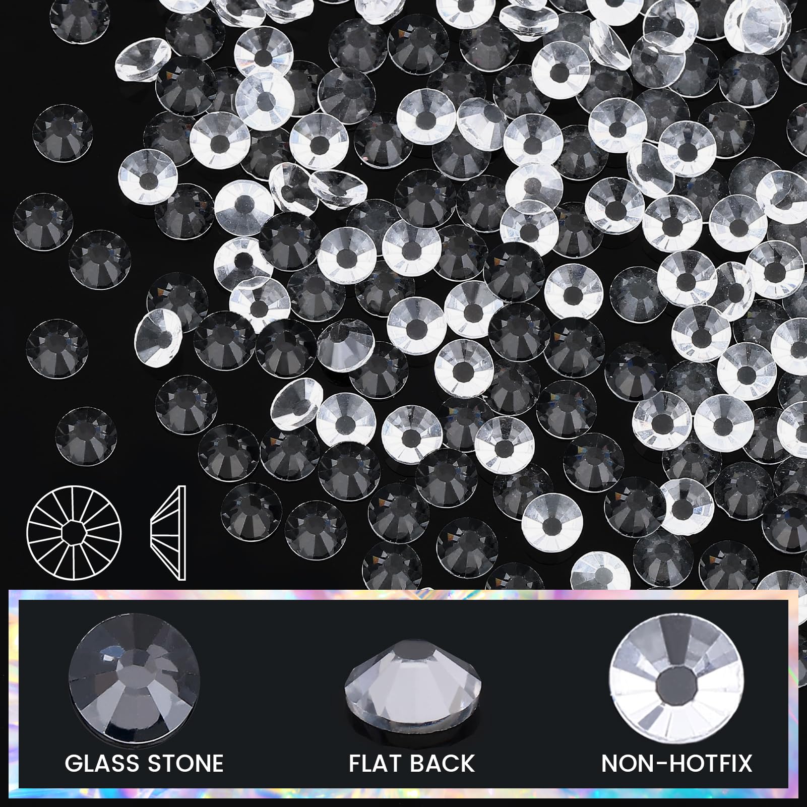 novani scattered gems on craft sheet illustrating abundance and design options