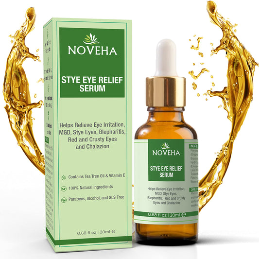 NOVEHA front bottle image showing clear label and 20 ml size for easy identification and storage