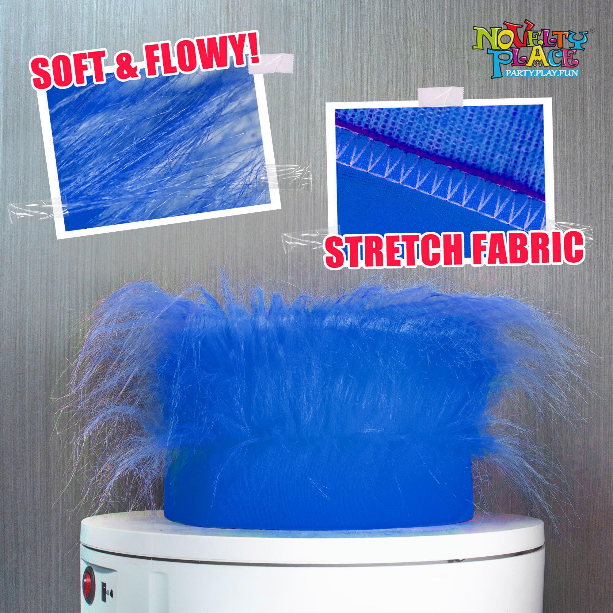 Novelty Place close-up of foam band and fabric wrap showing comfortable cushioned fit