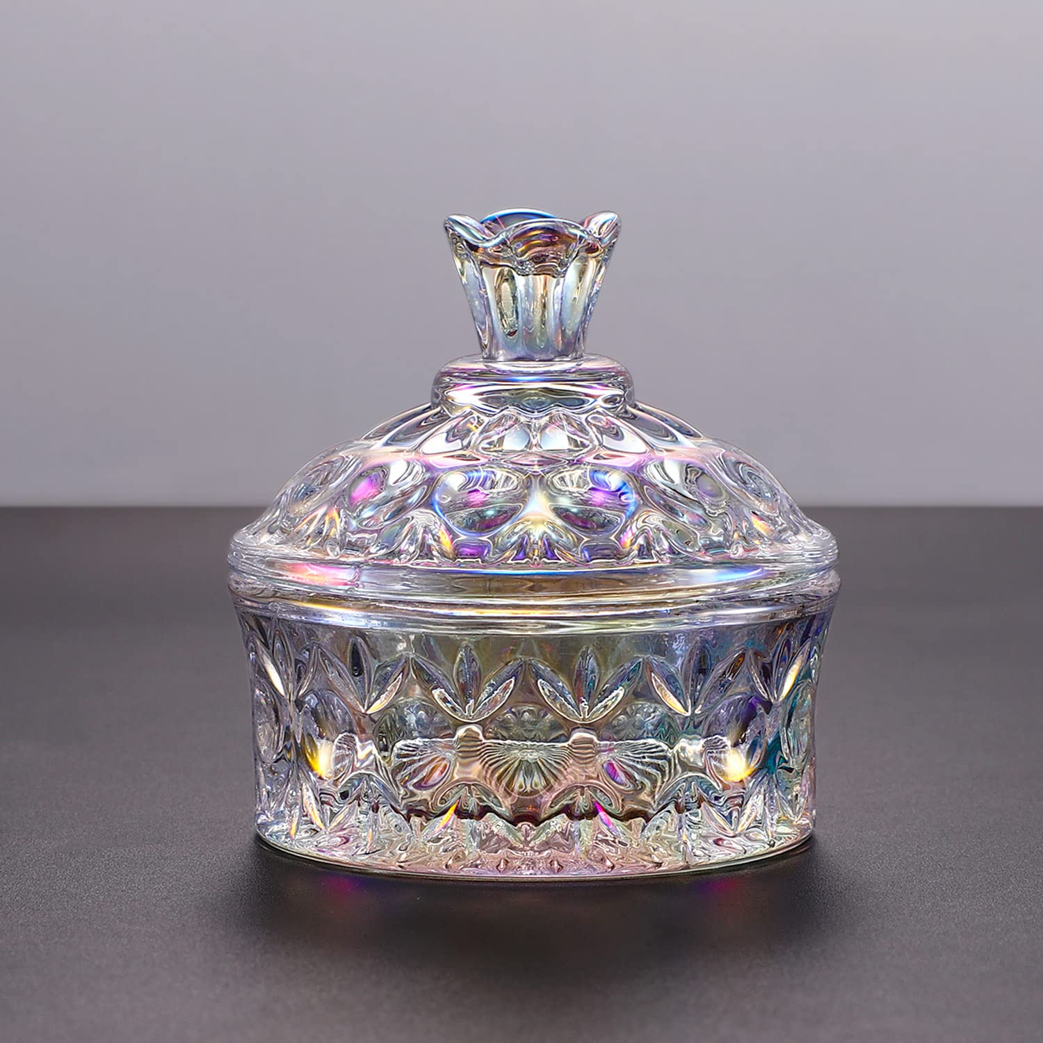 Noverlife crystal dappen dish with lid protecting liquid and reducing evaporation