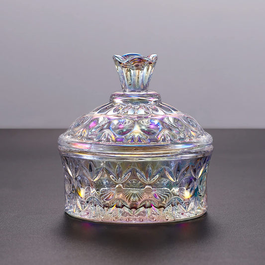 Noverlife crystal dappen dish with lid protecting liquid and reducing evaporation