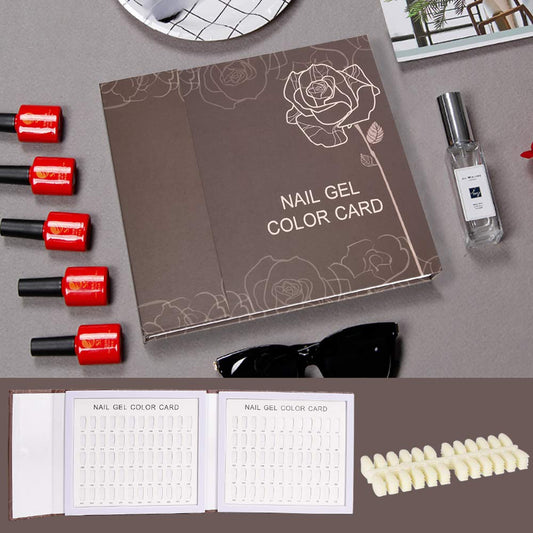 Noverlife inside page with 120 nail tips neatly arranged for quick selection