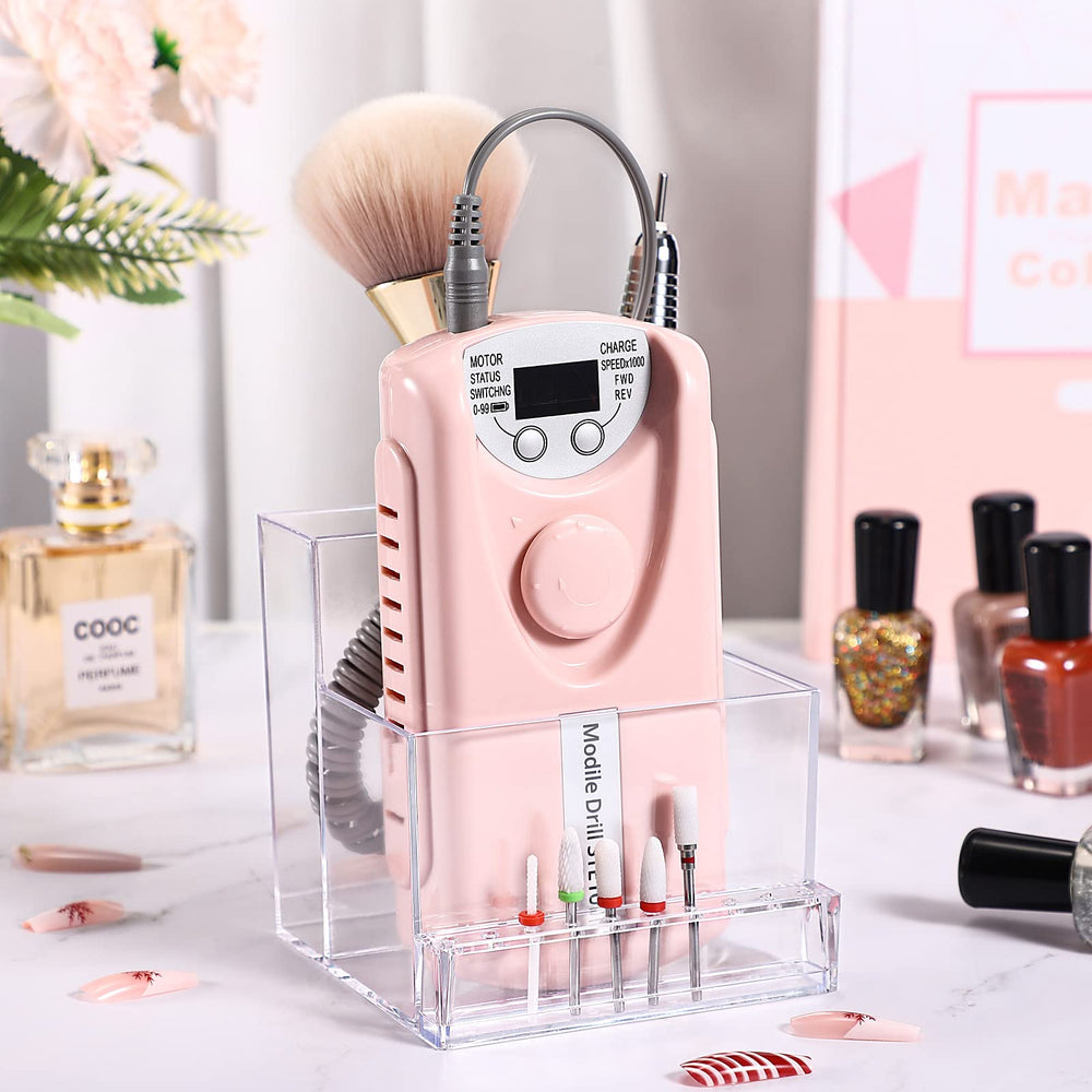Noverlife on a nail station displaying professional, clutter-free workspace