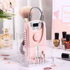 Noverlife on a nail station displaying professional, clutter-free workspace