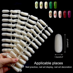 Noverlife size comparison beside manicure tools showing compact portability