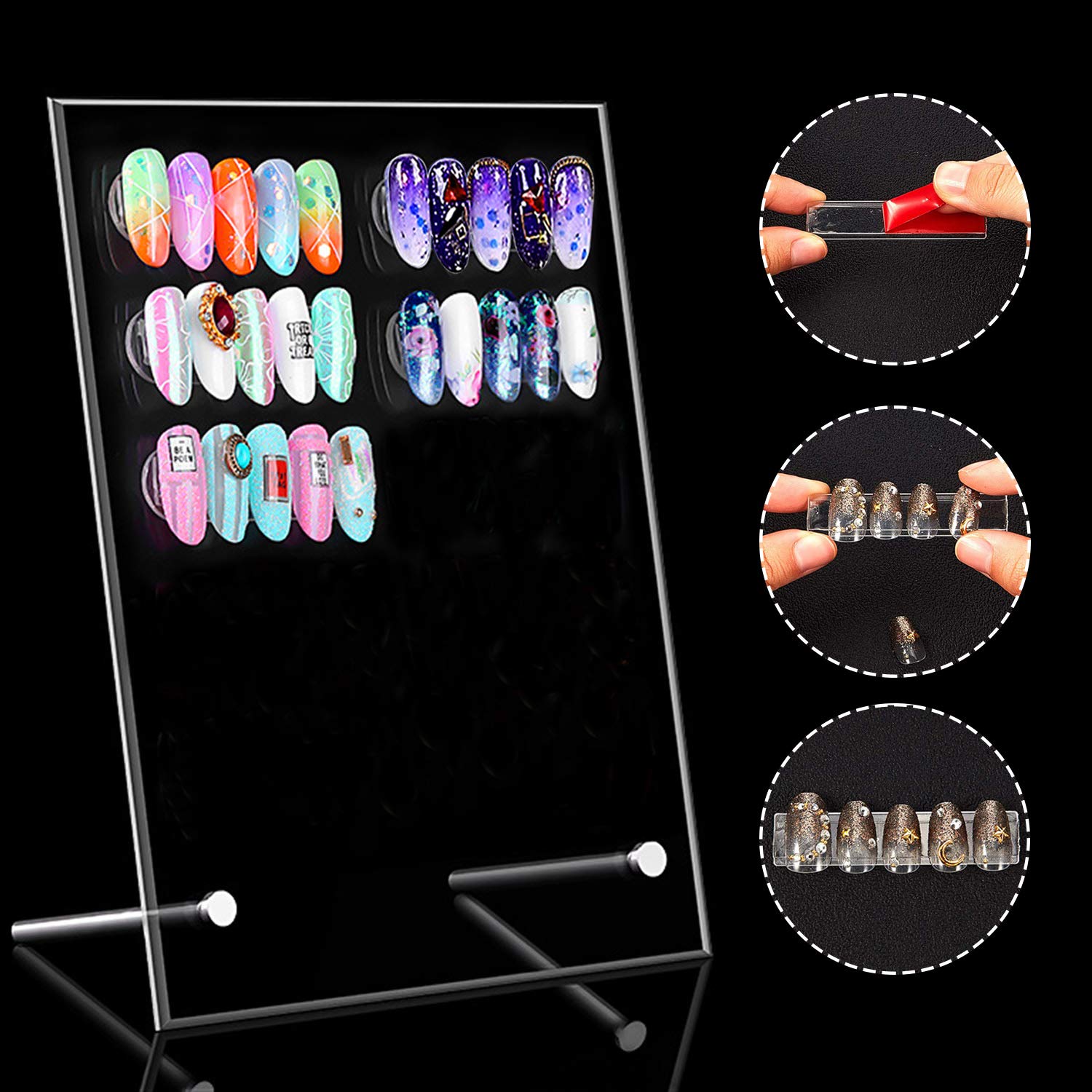 Noverlife stainless-steel support attached for steady, wobble-free display