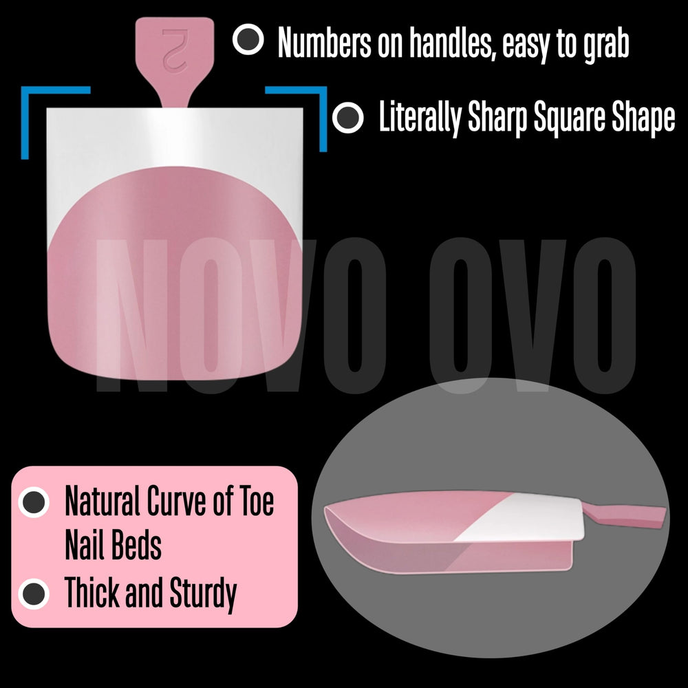 NOVO OVO berry pink full-cover detail highlighting color and thickness