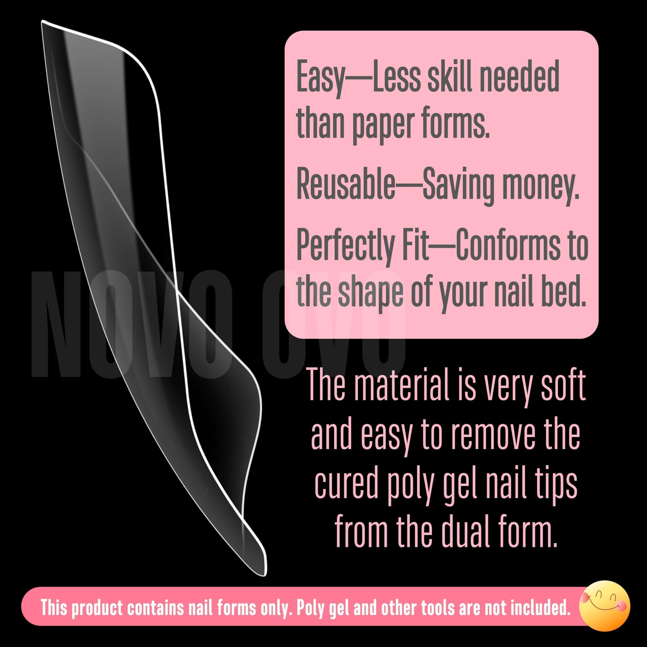 NOVO OVO close-up of form curvature highlighting snug fit advantage for nails