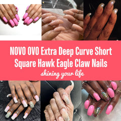 NOVO OVO tip beside coin for scale to show short square length and realistic sizing