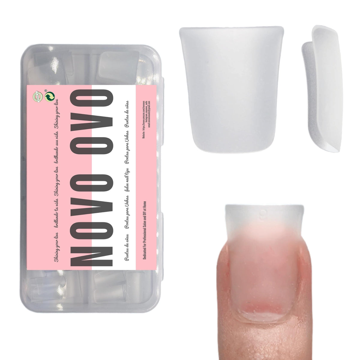 NOVO OVO front packaging showing full set and quantity, easy selection benefit