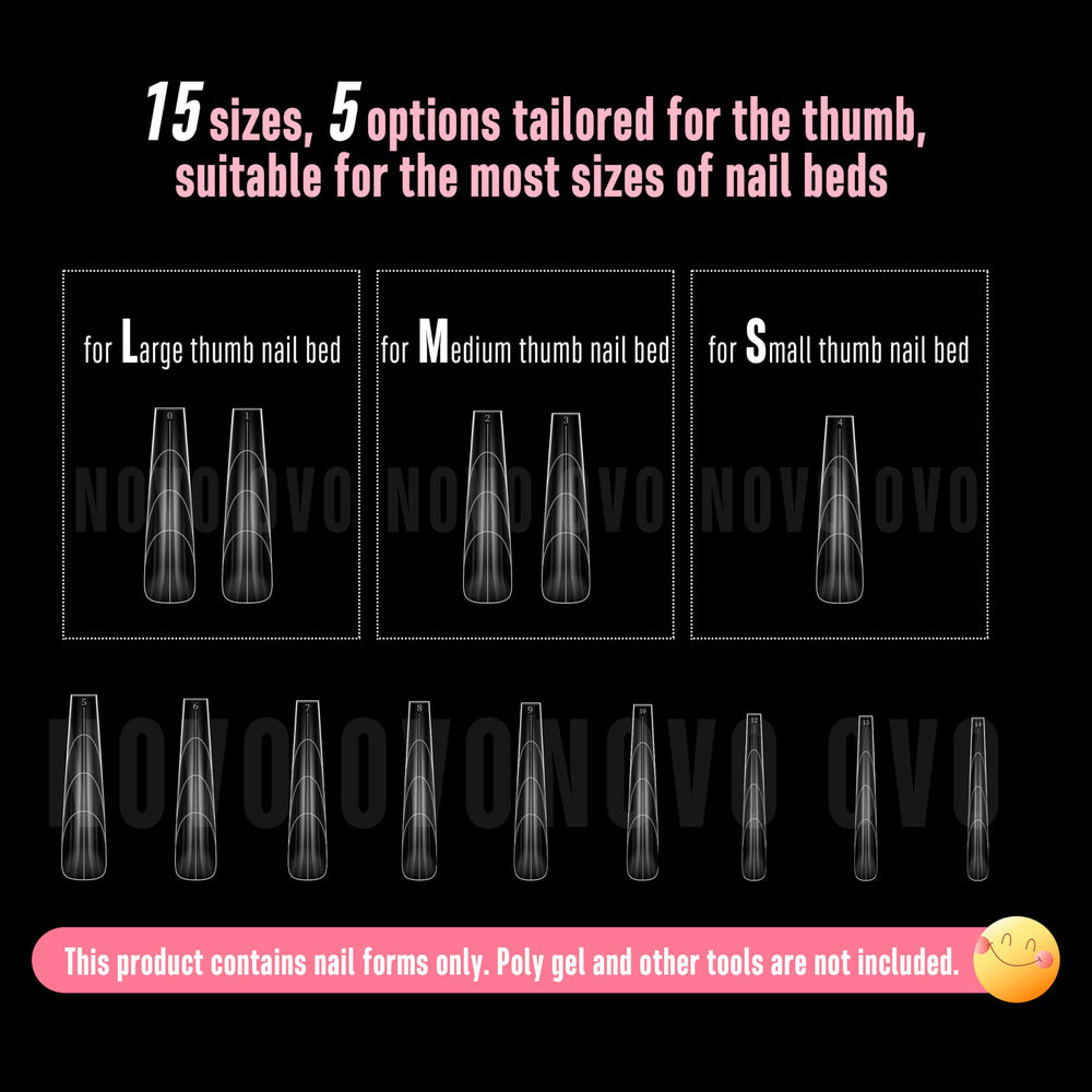NOVO OVO finished nails natural look highlighting smooth, natural finish