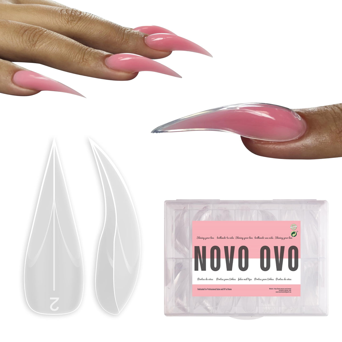 NOVO OVO front packaging showing 280-piece dual form kit and Halloween style