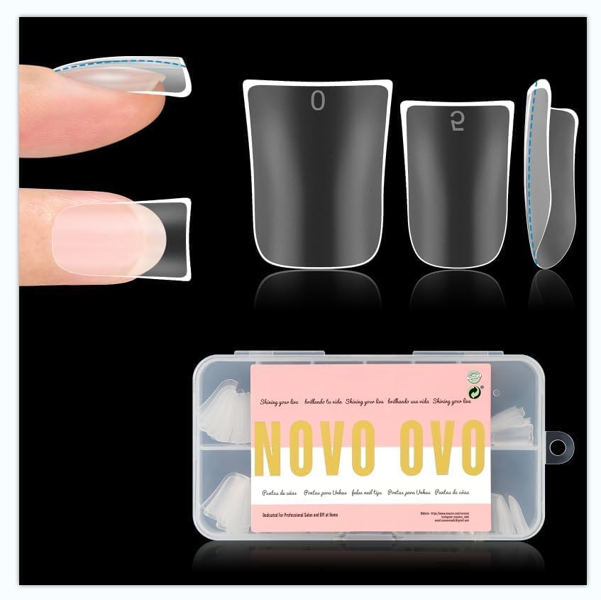 NOVO OVO front packaging showing full 120-piece duck feet tips and benefits