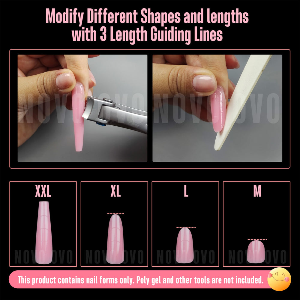 NOVO OVO hand scale comparison showing size range for correct fit