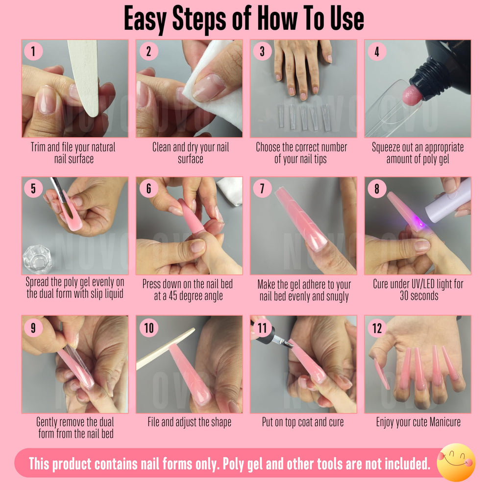 NOVO OVO in-use polygel application demonstrating faster salon workflow