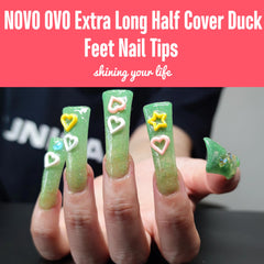 NOVO OVO lifestyle fashion manicure displaying dramatic Y2K look for attention