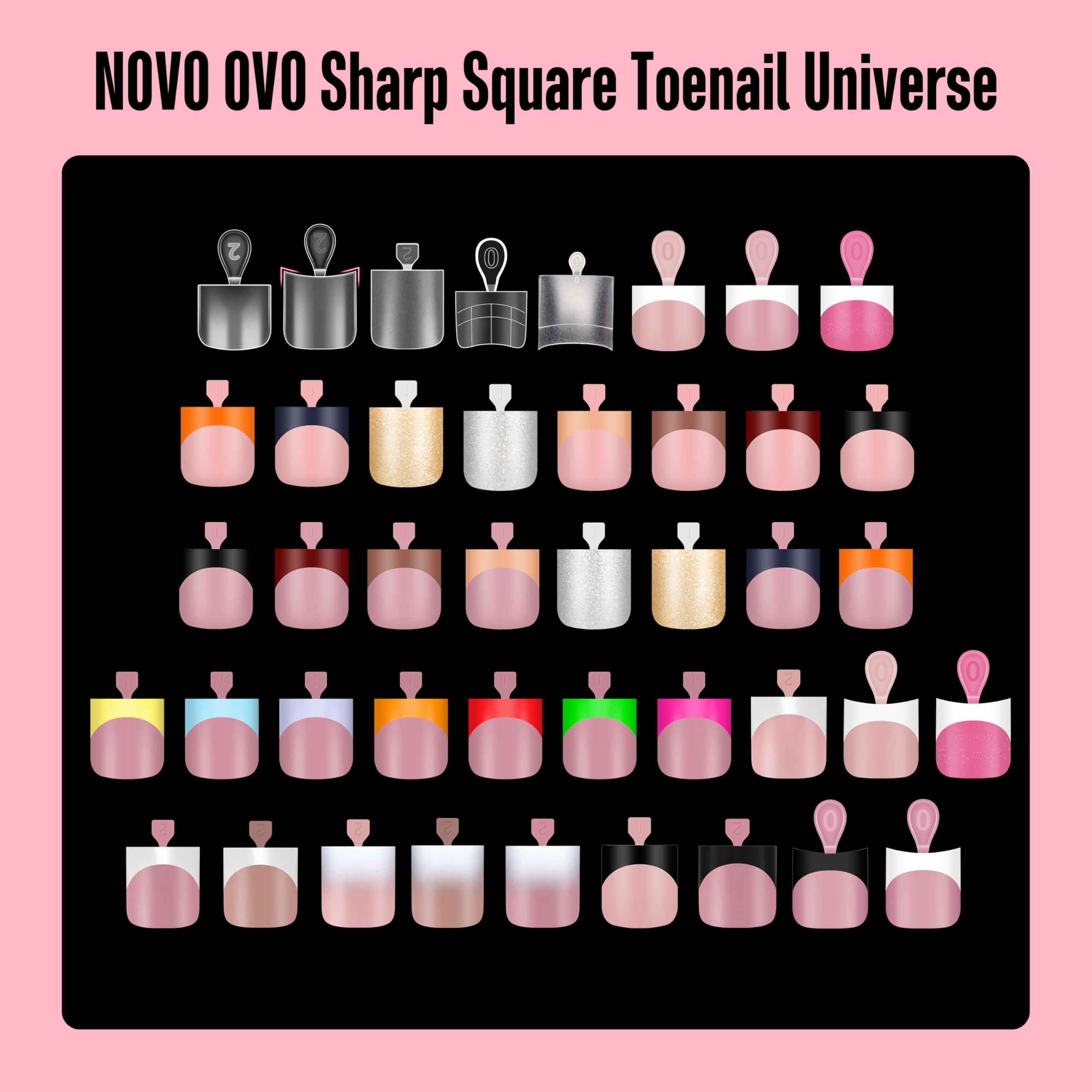 NOVO OVO matte surface close-up ready for nail art and decorations