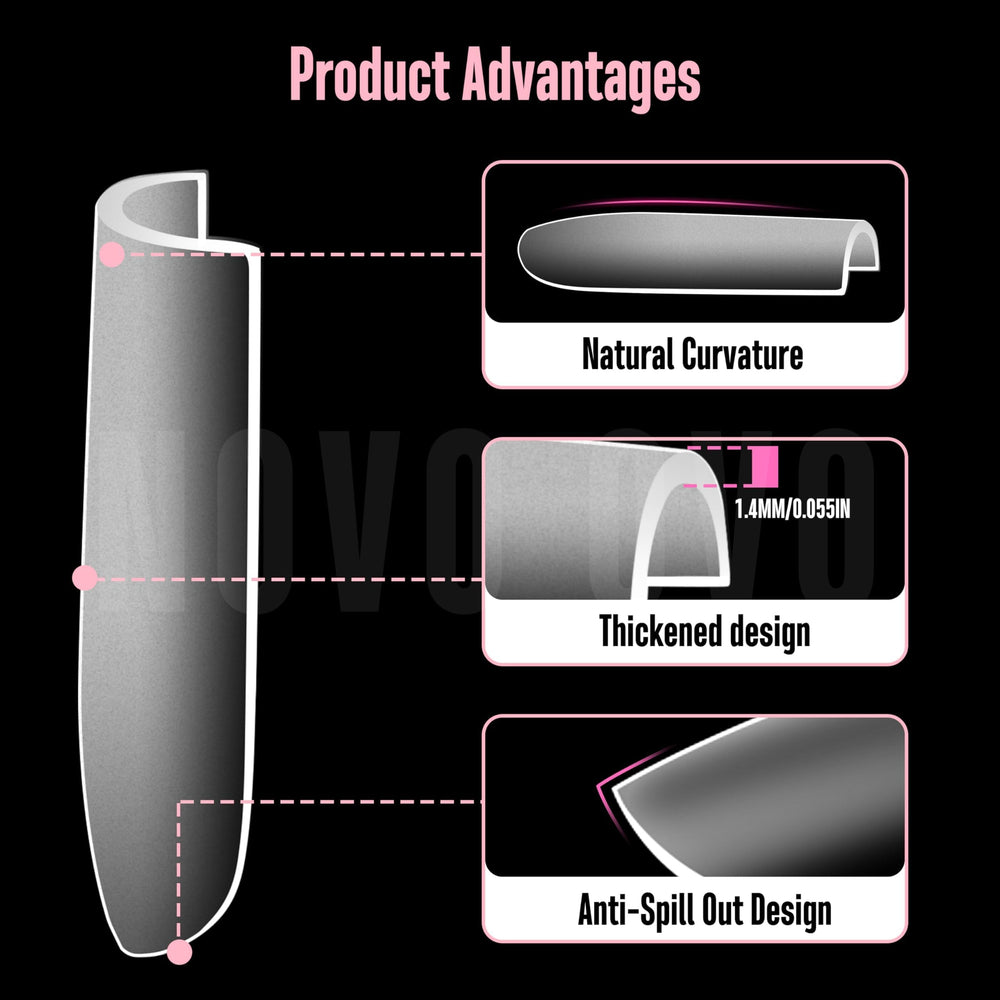 NOVO OVO painted tip sample showcasing smooth polish compatibility