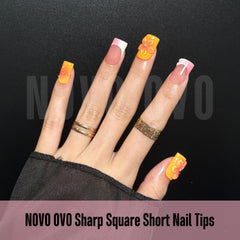 NOVO OVO pre-filed cuticle edge close-up reducing prep time and ensuring snug fit