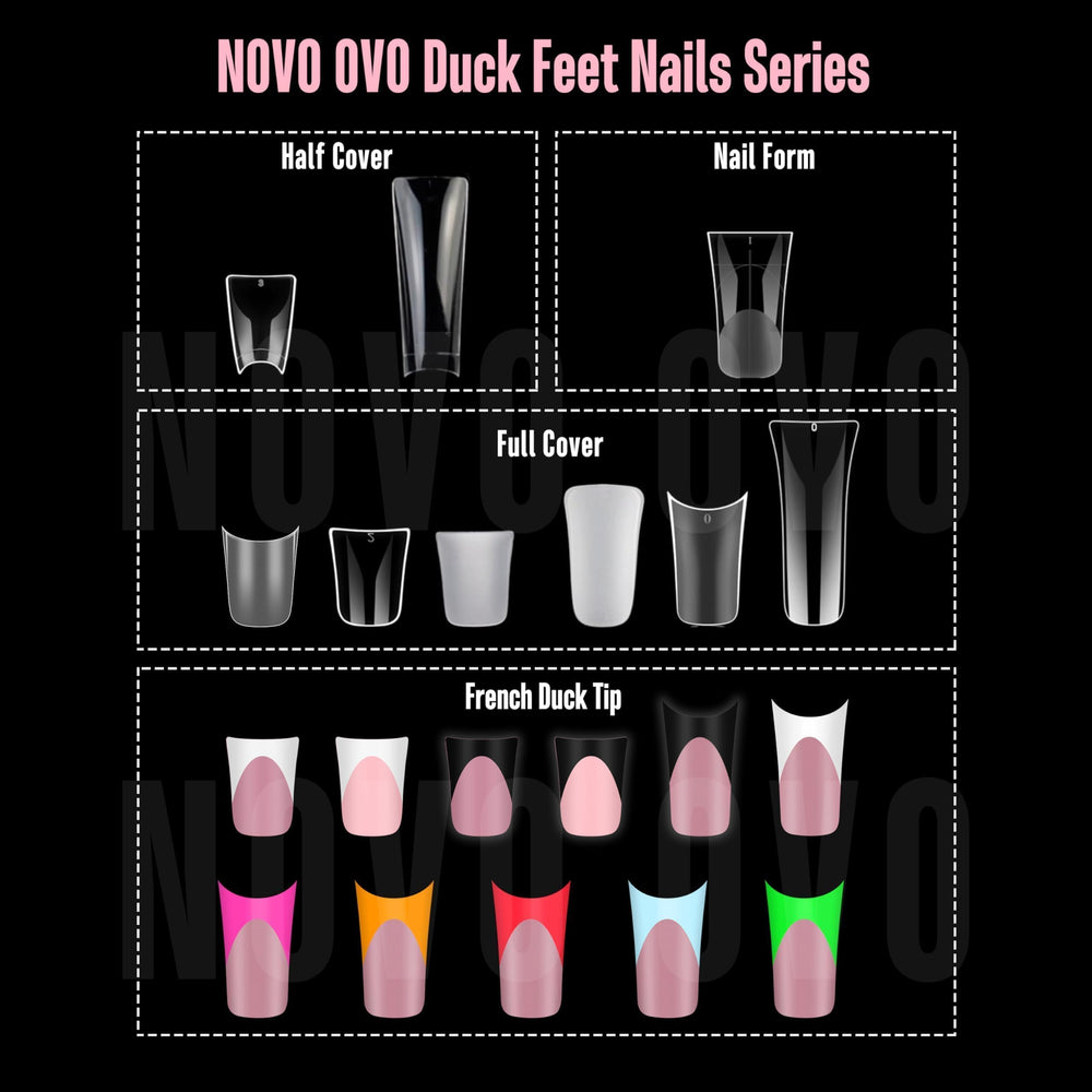 NOVO OVO tips beside a ruler for scale to show size options and fit