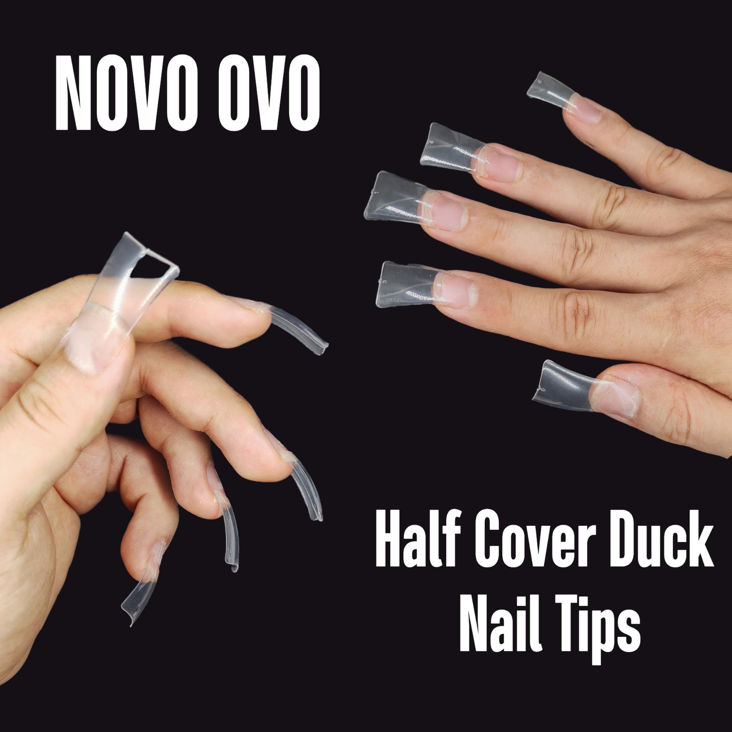 NOVO OVO array of 11 sizes showing fit options for wide nails