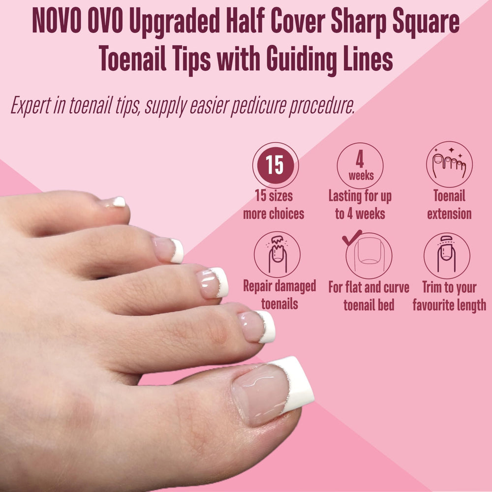 NOVO OVO size chart and 15-size layout showing variety and correct fit options