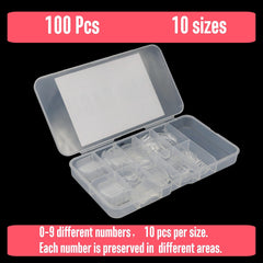 NOVO OVO pre-numbered tips display for quick size selection and organized application